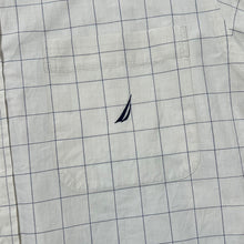Load image into Gallery viewer, NAUTICA Classic Grid Check Mini Logo Short Sleeve Button-Up Shirt
