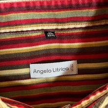 Load image into Gallery viewer, Vintage ANGELO LITRICO C&amp;A Multi Striped Corduroy Cord Long Sleeve Button-Up Shirt
