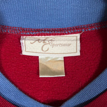 Load image into Gallery viewer, Vintage MC SPORTSWEAR Embroidered Snowman Christmas Festival Slogan Red Sweatshirt
