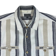 Load image into Gallery viewer, Vintage 90's K'ERA ACTIVEWEAR Striped Patterned Short Sleeve Flannel Shirt
