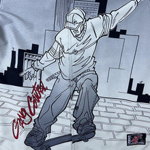 Load image into Gallery viewer, Early 00's WXY "Gang Control" Y2K Hip Hop Skater Graphic Grey Polyester Shirt
