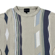Load image into Gallery viewer, Vintage DANIEL GRAHAM Grandad Patterned Acrylic Cotton Knit Sweater Jumper
