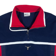 Load image into Gallery viewer, Vintage CHIEMSEE Colour Block Mini Centre Logo 1/4 Zip Pullover Fleece Sweatshirt
