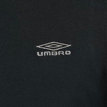 Load image into Gallery viewer, UMBRO Classic Basic Embroidered Mini Logo Black Short Sleeve V-Neck T-Shirt
