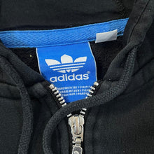 Load image into Gallery viewer, ADIDAS Classic Three Stripe Embroidered Mini Trefoil Logo Zip Hoodie
