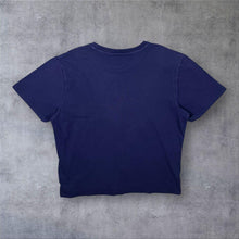 Load image into Gallery viewer, FILA Navy Blue Big Logo Spellout Graphic Short Sleeve Cotton T-Shirt
