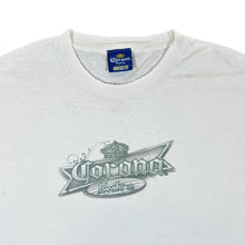 Load image into Gallery viewer, Early 00&#39;s CORONA EXTRA Beer Logo Spellout Hawaiian Graphic Distressed White T-Shirt

