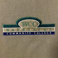 Load image into Gallery viewer, Vintage Jansport WCC Waubonsee Community College Embroidered Made In USA Brown Sweatshirt

