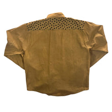 Load image into Gallery viewer, Vintage American B System Polka Dot Brown Cowboy Western Long Sleeve Shirt

