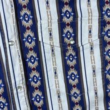 Load image into Gallery viewer, Vintage Cumberland Outfitters Cowboy Western Aztec Patterned Pearl Snap Popper Shirt
