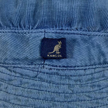Load image into Gallery viewer, Early 00&#39;s KANGOL Embroidered Mini Logo Y2K Corduroy Cord Blue Bucket Hat
