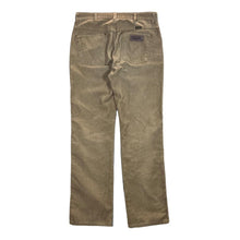 Load image into Gallery viewer, WRANGLER Classic Brown Tan Corduroy Cord Straight Leg Regular Fit Trousers
