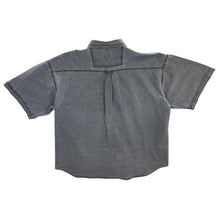 Load image into Gallery viewer, Vintage Western Star Cowboy Western Washed Grey Cotton Short Sleeve Shirt
