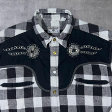 Load image into Gallery viewer, Vintage John Baner Cowboy Western Plaid Check Long Sleeve Cotton Flannel Shirt
