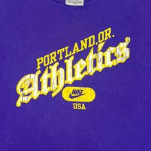 Load image into Gallery viewer, Early 00&#39;s NIKE ATHLETICS &quot;Portland, Or.&quot; Classic Logo Spellout Graphic T-Shirt
