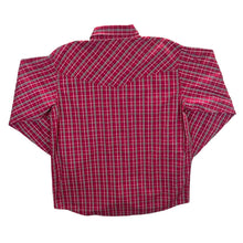 Load image into Gallery viewer, Vintage Cody James Cowboy Western Red Check Popper Button Long Sleeve Shirt
