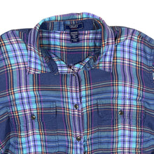 Load image into Gallery viewer, CHAPS DENIM Plaid Check Long Sleeve Cotton Lightweight Flannel Shirt
