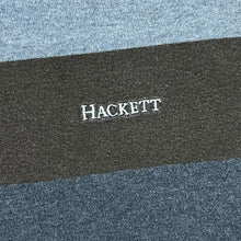 Load image into Gallery viewer, Hackett Grey Brown Mix Striped Long Sleeve Cotton Polo Shirt
