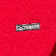 Load image into Gallery viewer, Early 00&#39;s STONE PONY Classic Mini Logo Red Fleece Crewneck Sweatshirt
