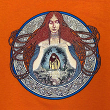 Load image into Gallery viewer, Vintage 90’s Screen Stars Psychedelic Spiritual Graphic Orange T-Shirt
