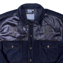 Load image into Gallery viewer, Vintage Men&#39;s Company Cowboy Western Dark Blue Denim Long Sleeve Shirt
