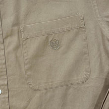 Load image into Gallery viewer, Early 00's Chaps Classic Brown Mini Pocket Logo Sleeve Button-Up Cotton Shirt
