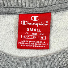 Load image into Gallery viewer, CHAMPION Classic Big Logo Spellout Graphic Grey Crewneck Sweatshirt
