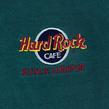 Load image into Gallery viewer, Vintage Hard Rock Cafe "Kuala Lumpur" Embroidered Colour Block Long Sleeve Polo Shirt

