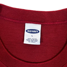 Load image into Gallery viewer, Early 00&#39;s OLD NAVY &quot;Authentic Outdoor Apparel&quot; Graphic Long Sleeve Red T-Shirt
