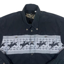 Load image into Gallery viewer, Vintage STARS &amp; STRIPES Cowboy Western Rodeo Patterned Panel Long Sleeve Cotton Shirt
