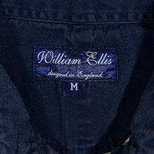 Load image into Gallery viewer, Vintage William Ellis Navy Blue Yellow Colour Block Long Sleeve Cotton Deck Shirt
