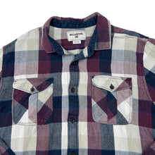 Load image into Gallery viewer, BILLABONG Classic Plaid Check Surfer Skater Long Sleeve Flannel Cotton Shirt
