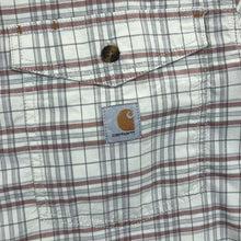 Load image into Gallery viewer, Carhartt Rugged Flex &quot;Relaxed Fit&quot; Plaid Check Short Sleeve Cotton Blend Shirt
