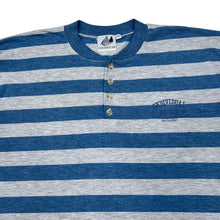 Load image into Gallery viewer, Vintage COCONUT JOE “Individual Basics” Embroidered Logo Striped Henley Button T-Shirt
