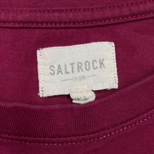 Load image into Gallery viewer, Saltrock Classic Spellout Surfer Burgundy Red Graphic T-Shirt
