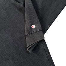 Load image into Gallery viewer, CHAMPION Classic Embroidered Mini Centre Logo Black Pullover Hoodie
