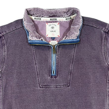 Load image into Gallery viewer, FAT FACE "Airlie" Corduroy Cord Collar Washed Purple 1/4 Zip Pullover Sweatshirt
