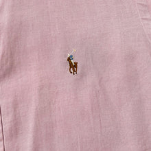 Load image into Gallery viewer, POLO RALPH LAUREN Classic Embroidered Mini Logo Baby Pink Long Sleeve Button-Up Shirt
