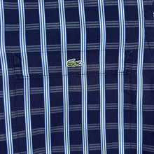 Load image into Gallery viewer, Early 00&#39;s LACOSTE Plaid Check Mini Pocket Logo Short Sleeve Button-Up Shirt
