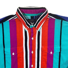 Load image into Gallery viewer, Vintage Panhandle Slim Made In USA Striped Cowboy Western Long Sleeve Button-Up Shirt
