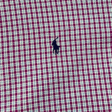 Load image into Gallery viewer, Vintage RALPH LAUREN Classic Gingham Check Mini Logo Short Sleeve Button-Up Shirt
