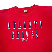 Load image into Gallery viewer, Vintage Starter (1997) MLB ATLANTA BRAVES Baseball Logo Spellout Graphic T-Shirt
