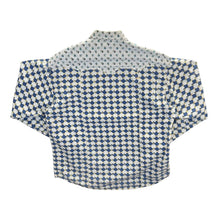 Load image into Gallery viewer, Vintage 90's Devergo Floral Checkerboord Patterned Cowboy Western Long Sleeve Shirt
