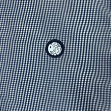 Load image into Gallery viewer, PRETTY GREEN Classic Embroidered Mini Logo Blue Check Long Sleeve Button-Up Shirt
