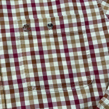 Load image into Gallery viewer, Vintage TIMBERLAND Classic Mini Pocket Logo Plaid Check Long Sleeve Button-Up Cotton Shirt

