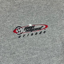 Load image into Gallery viewer, Vintage PLANET HOLLYWOOD "Orlando" Embroidered Souvenir Logo Boxy Grey Sweatshirt
