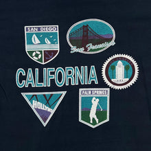 Load image into Gallery viewer, Early 00's California San Diego Palm Springs Hollywood San Francisco Souvenir T-Shirt

