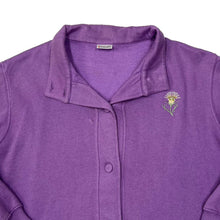 Load image into Gallery viewer, Vintage DAMART Embroidered Floral Flower Motif Button Down Sweatshirt
