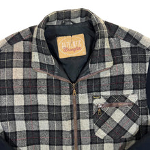 Load image into Gallery viewer, Vintage WRANGLER Lumberjack Plaid Check Wool Blend Zip Workwear Bomber Jacket
