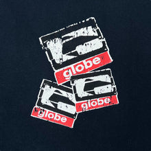 Load image into Gallery viewer, Early 00&#39;s GLOBE SKATEBOARDS Classic Logo Spellout Skater Graphic Short Sleeve T-Shirt
